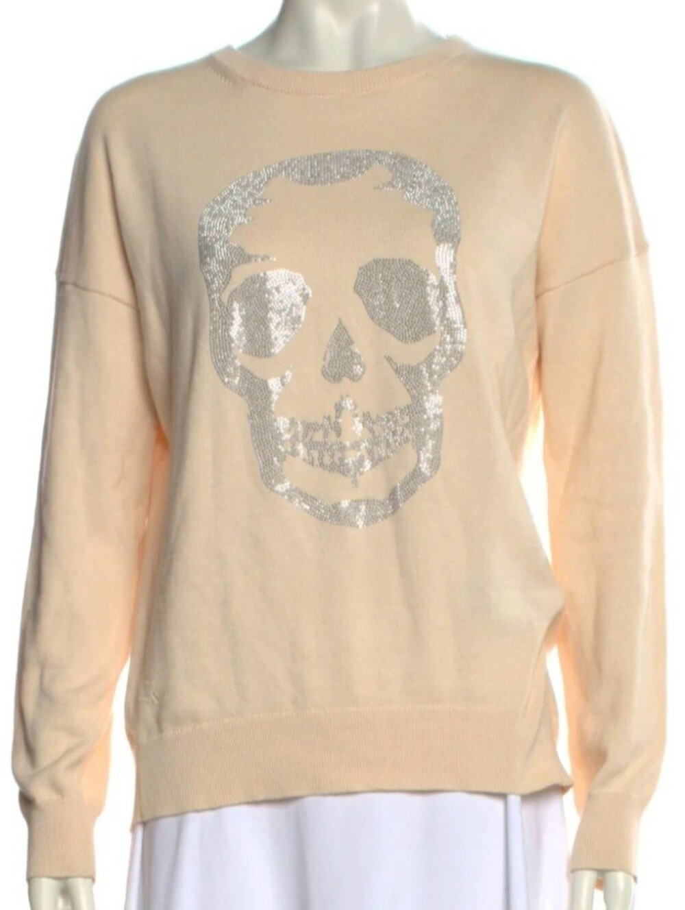 MINT CONDITION! Zadig & Voltaire Cici Skull Stras Sweater Sz M